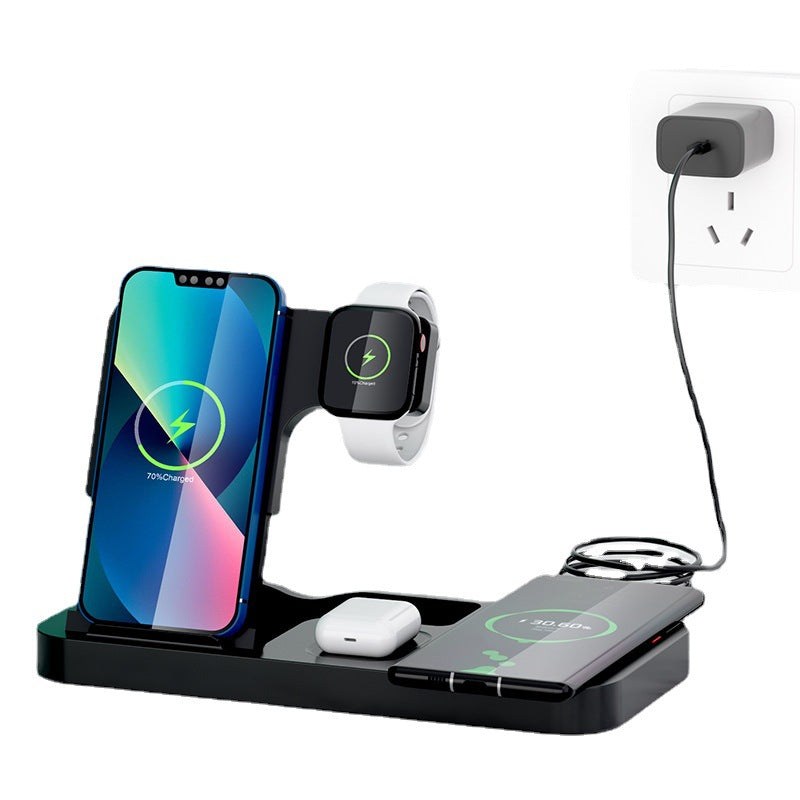 Creative Desktop Multifunctional Wireless Fast Charge Folding 4-in-1 Wireless Charger