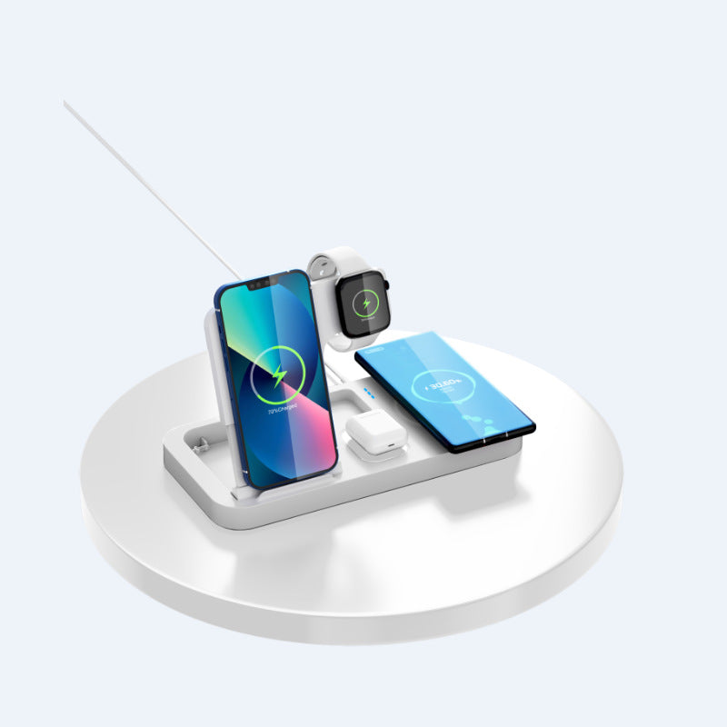 Creative Desktop Multifunctional Wireless Fast Charge Folding 4-in-1 Wireless Charger